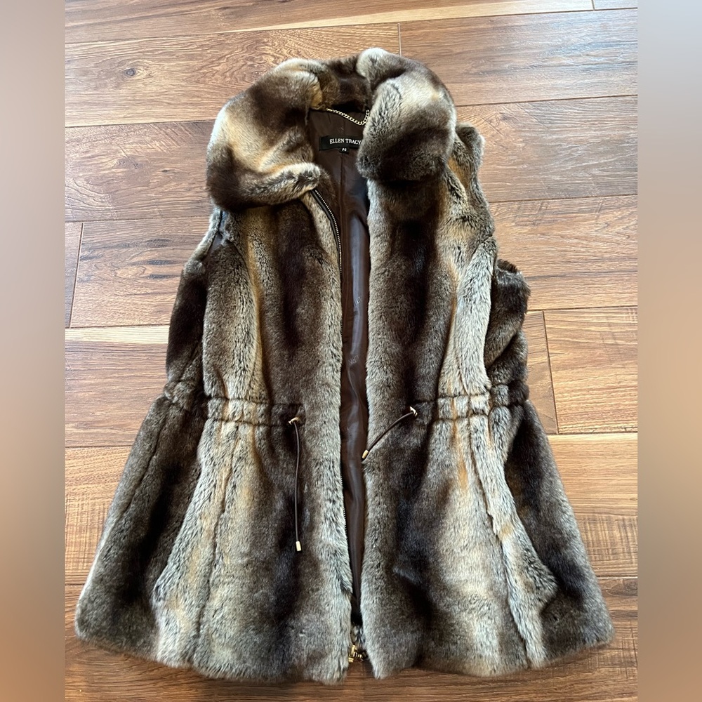 Faux fur vest